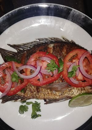 A picture of Fried fish#Author marathon.