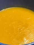 Sopa de calabaza y mostaza