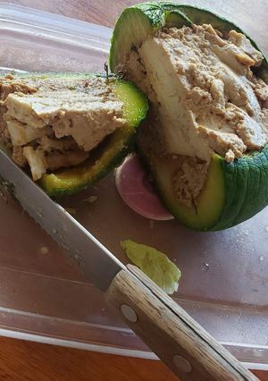 Una foto de Zapallitos rellenos de tofu