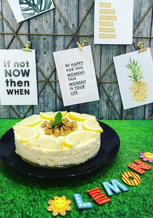 Foto resep Lemon new york cheesecake 🍋 # ketopad #keto