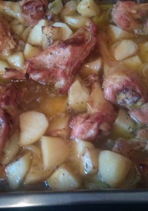 Tepsis csirke recept fotója