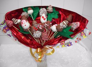 Una foto de Ramo de fresas con chocolate