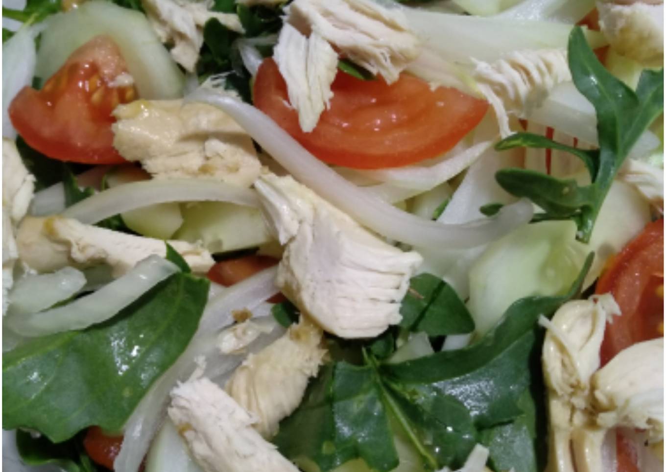 Ensalada de Rúcula y pollo