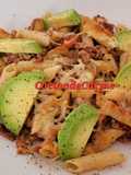 Macarrones muy sabrosos con aguacate