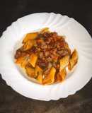 Pennoni rigati con ragù di fegatini di pollo