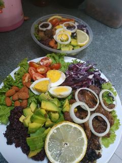 Foto resep Vegetable salad with beef bulgogi