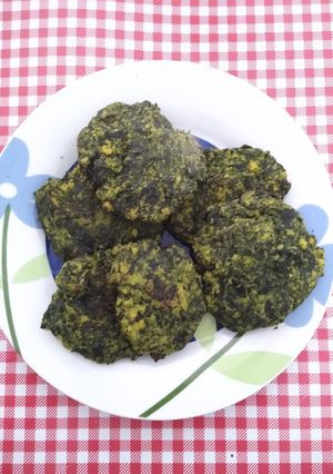 Una foto de Bocaditos de polenta y espinaca