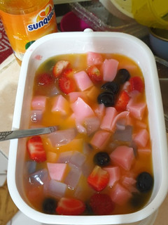 Foto resep Es jelly strawberry