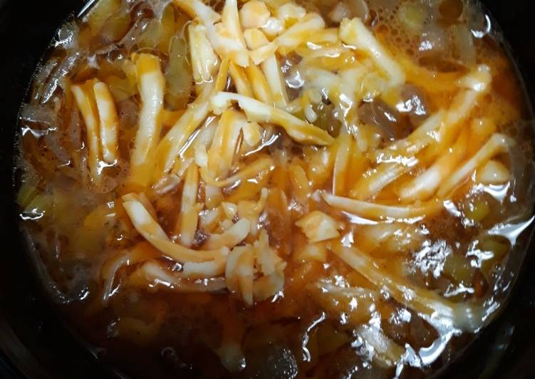 Steps to Make Speedy Cheddar Onion and Leek Soup