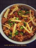 Green chilli Piyaz Qeema