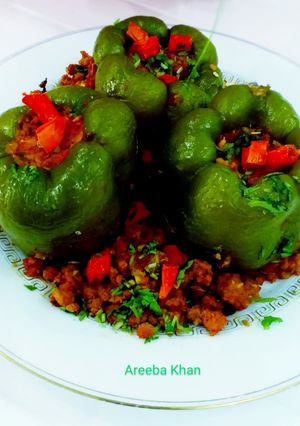 A picture of Stuffed Green Capsicum Recipe.