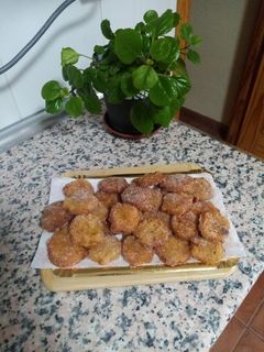 Una foto de Buñuelos de manzana