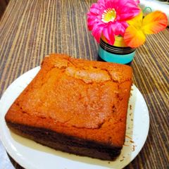 Eggless wheat flour orange cake A picture of Eggless wheat flour orange cake.