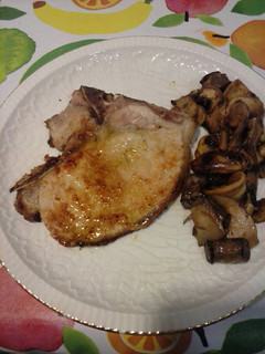 Una foto de Costilla de cerdo con champiñones al aroma de naranja