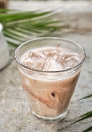 Foto resep Es Coklat Susu Evaporasi