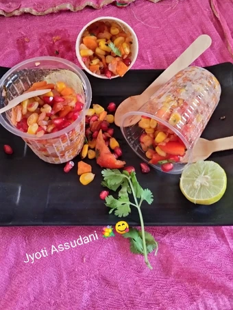 Easy Way Make Corn 🥗 with vegetable salad the So Delicious Tasty