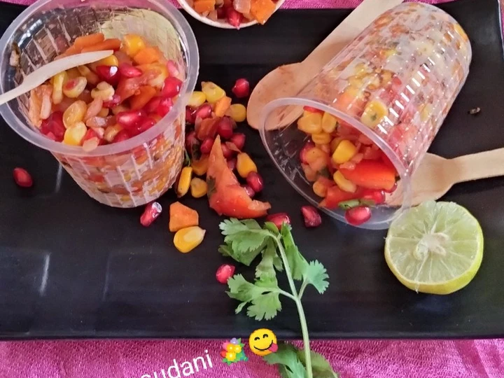 Easy Way Make Corn 🥗 with vegetable salad the So Delicious Tasty