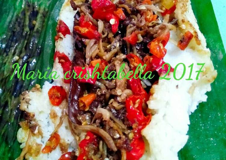 Bahan-bahan Nasi bakar ikan teri mercon yang lezat dan Mudah Dibuat