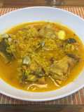 Sopa de arroz del mar