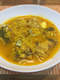 Una foto de Sopa de arroz del mar