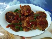 A picture of soya chunk kababs