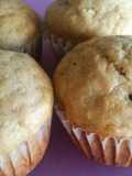 Muffins de banana y chispas de chocolate