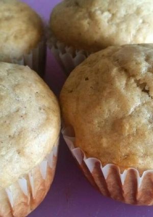 Una foto de Muffins de banana y chispas de chocolate