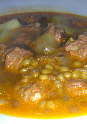 Una foto de Lentejas con chorizo