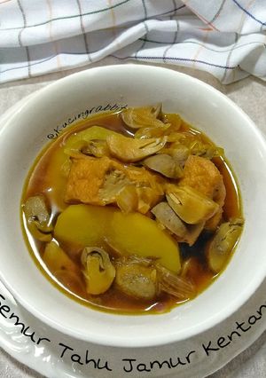 Foto resep (1.40) Semur Tahu Jamur Kentang Simple