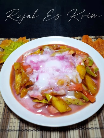 Cara Gampang Membuat Resep #115 Rujak Es Krim yang Lezat Sekali Anti Ribet, Mantap Sekali