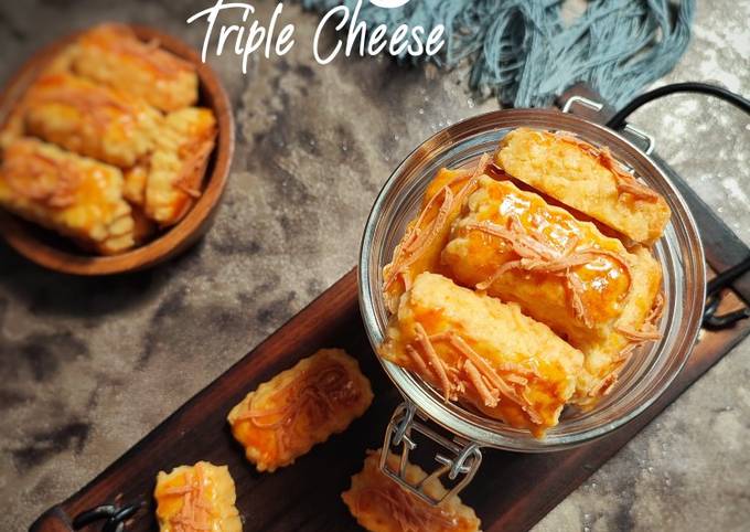 Resep Kastangel Triple Cheese, Bikin Ngiler