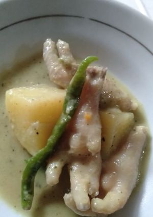 Foto resep Ceker Gulai Hijau ala Padang
