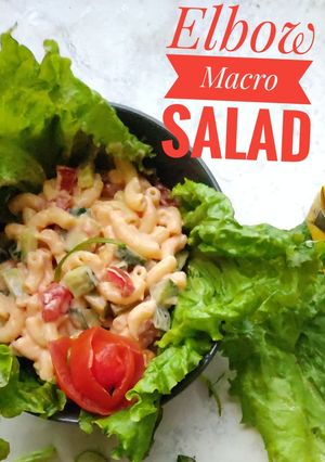 A picture of Elbow macaroni salad.