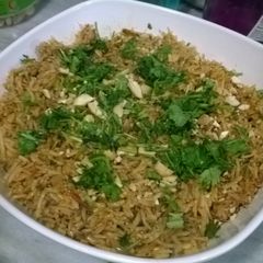 Tomato coriander rice A picture of Tomato coriander rice.