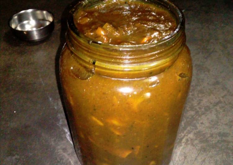 Recipe of Any-night-of-the-week Mango sweet pickle