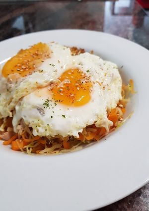 Hình của món Bắp Cải Xào Eatclean.