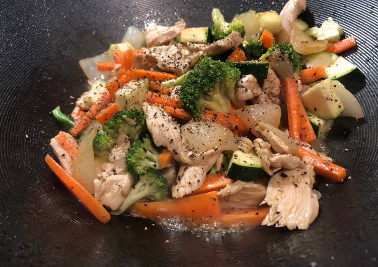 How to Prepare Homemade Stir fried Chicken &amp;Vegetables