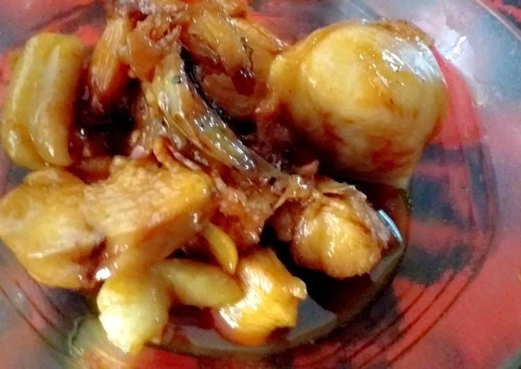 Tutorial memasak Ayam manis tumis bawang Bombay enak