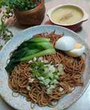 港式壽桃牌鲍魚撈麵