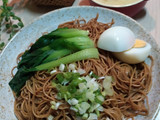港式壽桃牌鲍魚撈麵