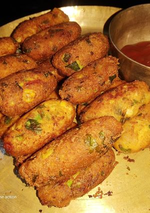 A picture of Corn Cutlet.