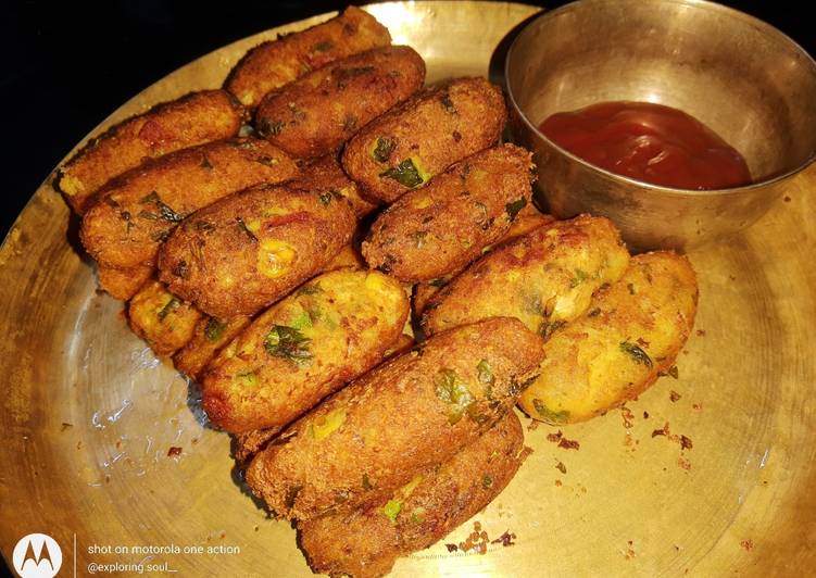Simple Way to Prepare Homemade Corn Cutlet