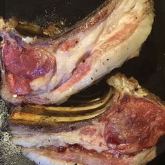 A picture of California Farm Air Fryer Rack of Lamb Dinner.