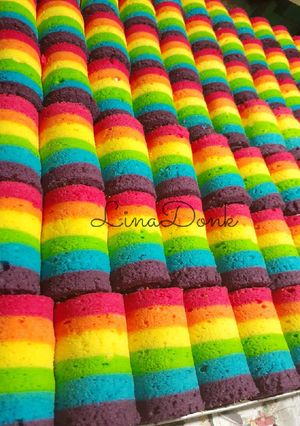 Foto resep Mini Roll Cake Rainbow
