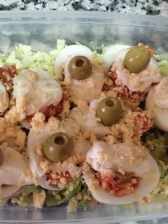 Una foto de Huevos rellenos