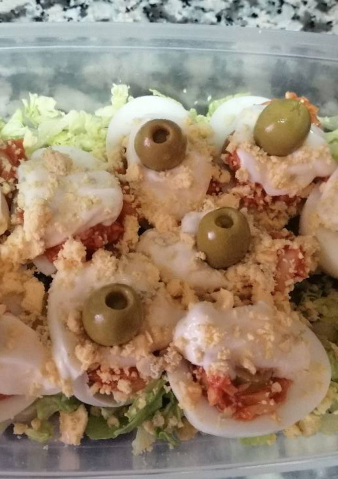 Una foto de Huevos rellenos
