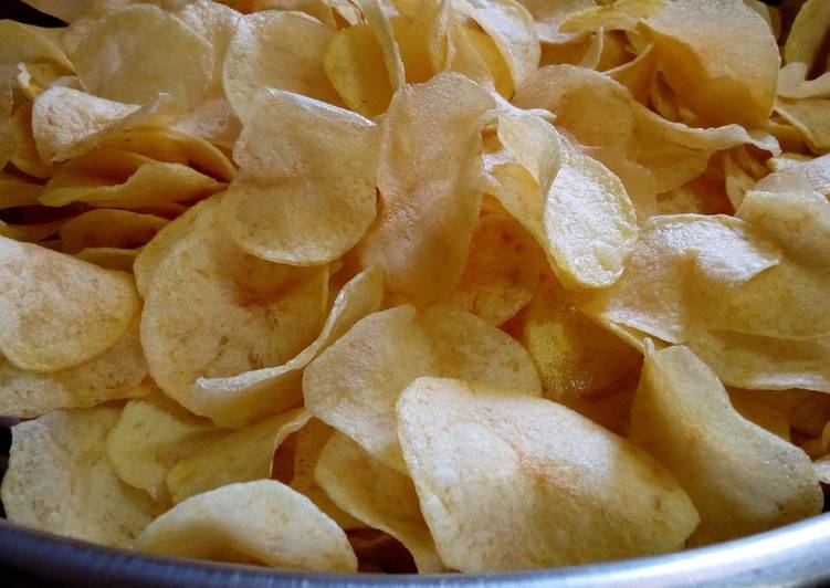 Simple Way to Prepare Perfect Potato Crisps#themechallenge