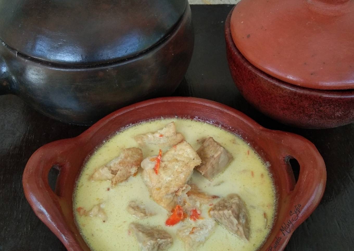 Tahu dan Tempe Semangit Santan Pedas