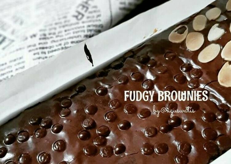 Resep Fudgy brownies Anti Gagal