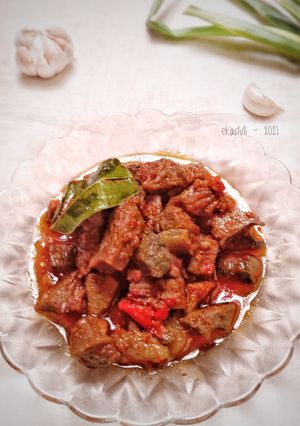 Foto resep Gongso Daging dan Hati Sapi